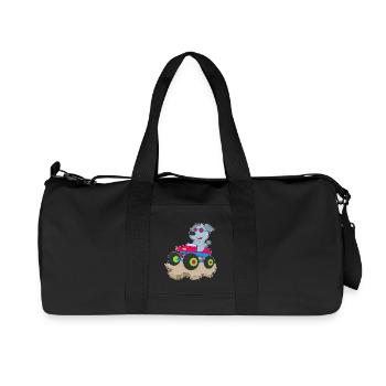 Dog Car - Recycled Canvas Sports Bag by Stanley/Stella - black - Front