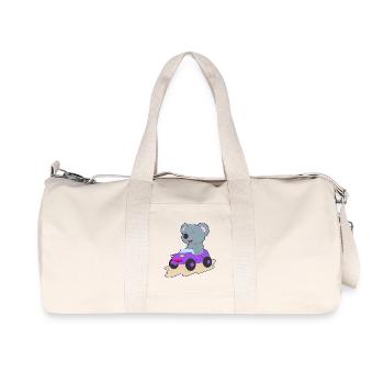 Koala Car - Sac de sport en toile recyclée Stanley/Stella - blanc naturel - Devant