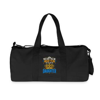 Tu ne peux pas me dire quoi faire, ma fille - Sac de sport en toile recyclée Stanley/Stella - noir - Devant
