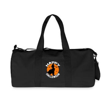 Frohes Halloween Dino Silhouette - Recycelte Canvas-Sporttasche von Stanley/Stella - Schwarz - Vorne