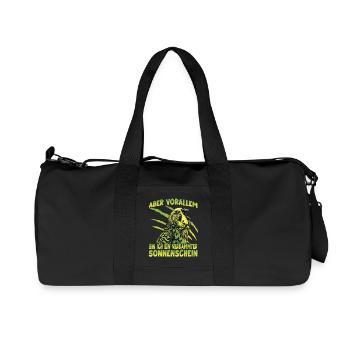 Budgie Wellensittich Australischer Sittich Budgie  - Recycelte Canvas-Sporttasche von Stanley/Stella - Schwarz - Vorne
