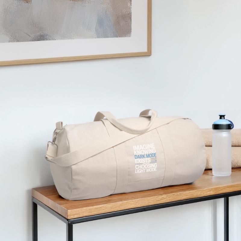 Dark Mode Exists Programmer IT Nerd Coder Office Recycled Canvas Sports Bag by Stanley/Stella
