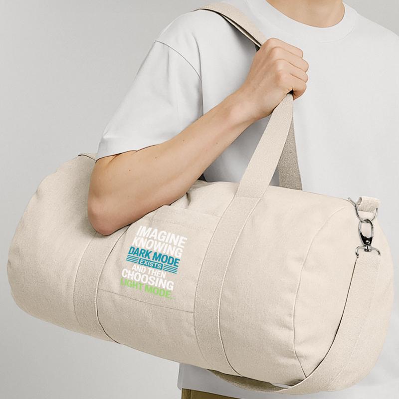 Le mode sombre existe Programmeur IT Nerd Coder Office Sac de sport en toile recyclée Stanley/Stella