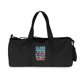 Close Friend Of The K-Pop Birthday Girl - Recycled Canvas Sports Bag by Stanley/Stella - black - Front