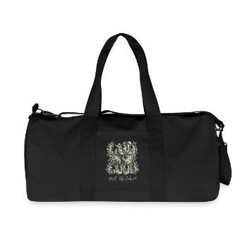 God Is Good All The Time Christian Flowers - Recycled Canvas Sports Bag by Stanley/Stella - black - Front