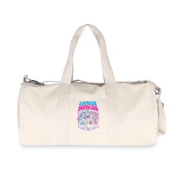 Ninja du laser tag en formation - Sac de sport en toile recyclée Stanley/Stella - blanc naturel - Devant