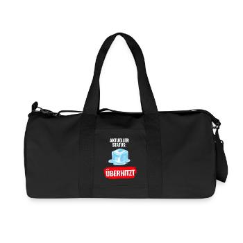 Aktueller Status Überhitzt T-Shirt Sommer - Recycelte Canvas-Sporttasche von Stanley/Stella - Schwarz - Vorne