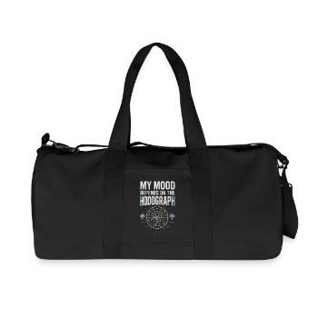 Mood according to Hodograph | Thunderstorm forecast - Recycled Canvas Sports Bag by Stanley/Stella - black - Front