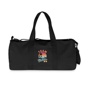 Team Mallorca Retro Strand - Recycelte Canvas-Sporttasche von Stanley/Stella - Schwarz - Vorne