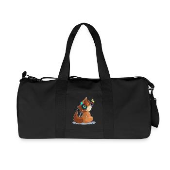 Casque de cheval Musique - Sac de sport en toile recyclée Stanley/Stella - noir - Devant