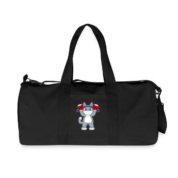 Cat Boxer Gants de boxe Boxe - Sac de sport en toile recyclée Stanley/Stella - noir - Devant