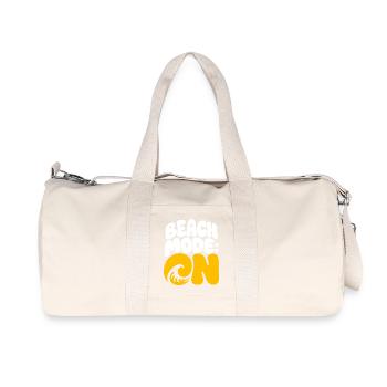Beach Mode Summer Wave Design - Recycelte Canvas-Sporttasche von Stanley/Stella - Naturweiß - Vorne
