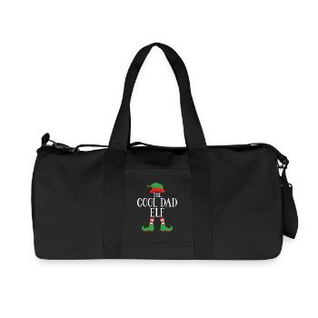 Cooler Papa Elf Weihnachtsgrafik - Recycelte Canvas-Sporttasche von Stanley/Stella - Schwarz - Vorne