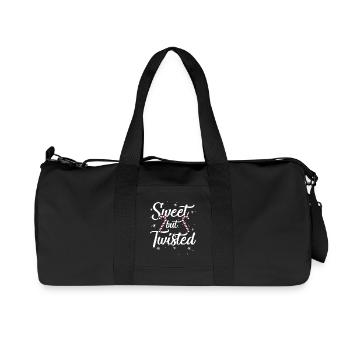 Süßes, aber verdrehtes Weihnachten - Recycelte Canvas-Sporttasche von Stanley/Stella - Schwarz - Vorne