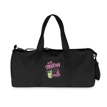 Iced Matcha Sunshine - Summer Drink - Recycled Canvas Sports Bag by Stanley/Stella - black - Front