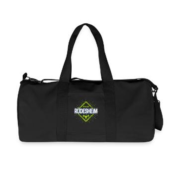 Rüdesheim am Rhein Retro Weintrauben Souvenir - Recycelte Canvas-Sporttasche von Stanley/Stella - Schwarz - Vorne