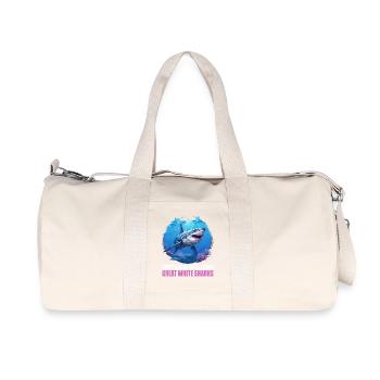 Grand requin blanc Grand requin blanc - Sac de sport en toile recyclée Stanley/Stella - blanc naturel - Devant