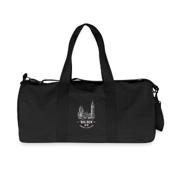 Cadeau de voyage souvenir de Big Ben Skyline Londres - Sac de sport en toile recyclée Stanley/Stella - noir - Devant