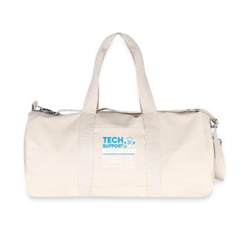 Assistance technique : Sarcasme cadeau de cadeaux à taux horaire - Sac de sport en toile recyclée Stanley/Stella - blanc naturel - Devant