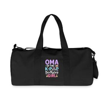 Oma de la fille d’anniversaire K-Pop - Sac de sport en toile recyclée Stanley/Stella - noir - Devant