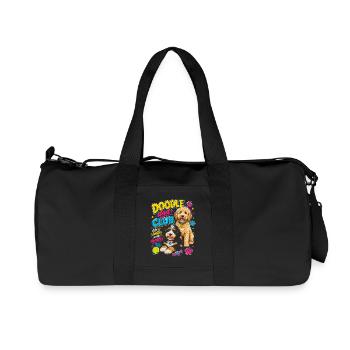 Doodle Dad Club – Dog Doodle Fun - Recycled Canvas Sports Bag by Stanley/Stella - black - Front