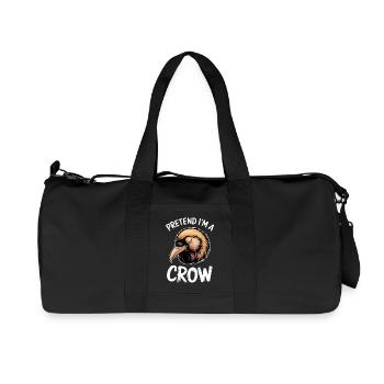 Crows Sayings Crow Funny Crow Gift - Recycled Canvas Sports Bag by Stanley/Stella - black - Front