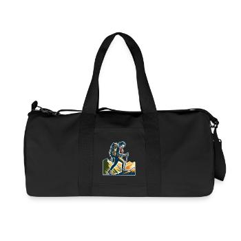 Grimpeur - Sac de sport en toile recyclée Stanley/Stella - noir - Devant