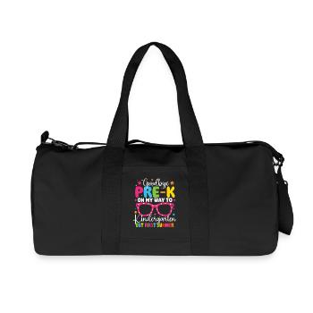 Goodbye Pre-K Kindergarten But First Summer - Recycled Canvas Sports Bag by Stanley/Stella - black - Front