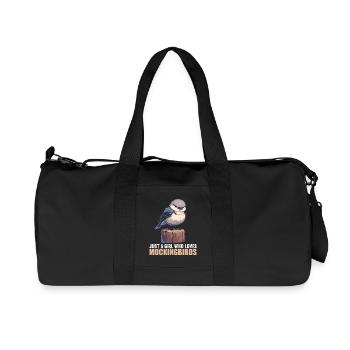 Spottdrosseln Spottdrossel - Recycelte Canvas-Sporttasche von Stanley/Stella - Schwarz - Vorne