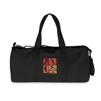Hockey sur gazon Hockey en salle Hockey féminin Filles - Sac de sport en toile recyclée Stanley/Stella - noir - Devant