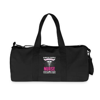 infirmier - Sac de sport en toile recyclée Stanley/Stella - noir - Devant