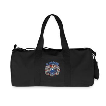 El Salvador Flag Salvadoran Girl Traditional - Recycled Canvas Sports Bag by Stanley/Stella - black - Front