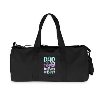 Dad of The K-Pop Birthday Boy - Recycelte Canvas-Sporttasche von Stanley/Stella - Schwarz - Vorne
