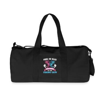 Pink Or Blue Welcome Fishing Crew - Recycled Canvas Sports Bag by Stanley/Stella - black - Front