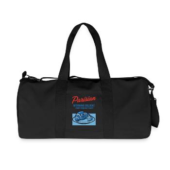 Frühstück Pariser Morgengenuss Start deinen Tag - Recycelte Canvas-Sporttasche von Stanley/Stella - Schwarz - Vorne