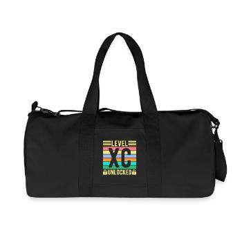 Funny XC Running Runner Gifts Unique Edition Gift - Recycled Canvas Sports Bag by Stanley/Stella - black - Front
