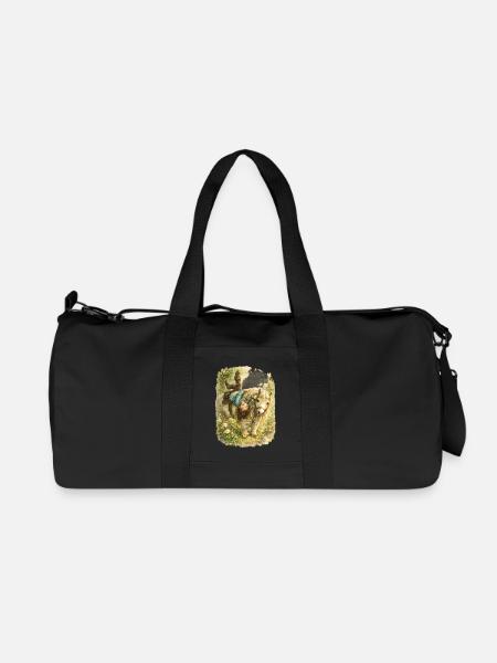 Just turn the world upside down – bangs - Recycled Canvas Sports Bag by Stanley/Stella - black