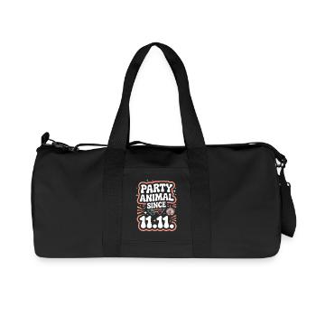 Karneval Party Kölner Animal Since 11.11. Köln - Recycled Canvas Sports Bag by Stanley/Stella - black - Front