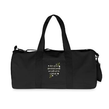 Christlicher Bibelvers | Jesus Glaube Geschenk - Recycelte Canvas-Sporttasche von Stanley/Stella - Schwarz - Vorne