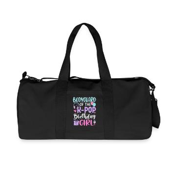 Bodyguard Of The K-Pop Birthday Girl - Recycled Canvas Sports Bag by Stanley/Stella - black - Front