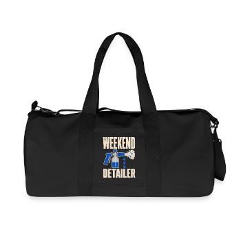 Garage Detailer Car Detailing Car Detailer - Recycled Canvas Sports Bag by Stanley/Stella - black - Front