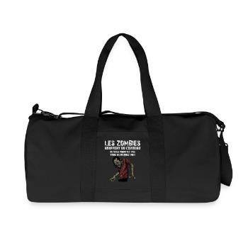 Les Zombies Bouffent Du Cerveau Ne Vous Inquiet... - Sac de sport en toile recyclée Stanley/Stella - noir - Devant
