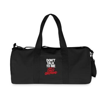 Crazy Girlfriend Forgive Couple Crazy Girlfriend - Recycled Canvas Sports Bag by Stanley/Stella - black - Front