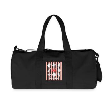 Strandgut Muscheln Seesterne und Krebs - Recycelte Canvas-Sporttasche von Stanley/Stella - Schwarz - Vorne