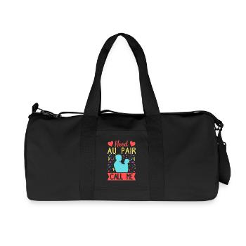 Childminder Need Au Pair Call Me Nanny - Recycled Canvas Sports Bag by Stanley/Stella - black - Front