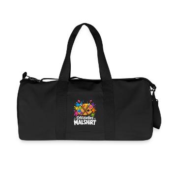 Offizielles Ausmal-Motiv zum Malen Zeichnen und - Recycelte Canvas-Sporttasche von Stanley/Stella - Schwarz - Vorne
