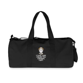 Bruits de mastication bruits de mastication bruits de claquement mastication mâchonnement - Sac de sport en toile recyclée Stanley/Stella - noir - Devant