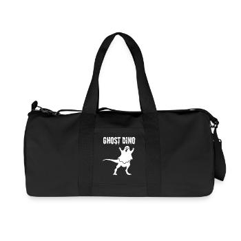 Funny Halloween Ghost Dino Funny Ghost Dinosaur - Recycelte Canvas-Sporttasche von Stanley/Stella - Schwarz - Vorne