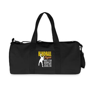 Handball Handballer Handball Trainer Fan Geschenk - Recycelte Canvas-Sporttasche von Stanley/Stella - Schwarz - Vorne
