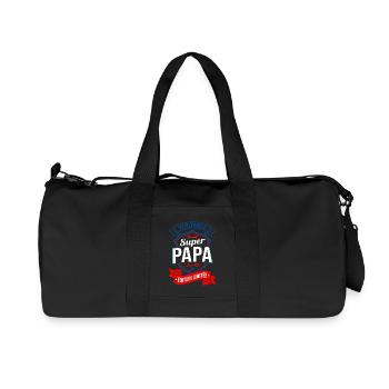 Super Papa Édition Limitée Fête Des Pères - Sac de sport en toile recyclée Stanley/Stella - noir - Devant